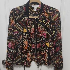 H&M Multicolor Geometric Jacket